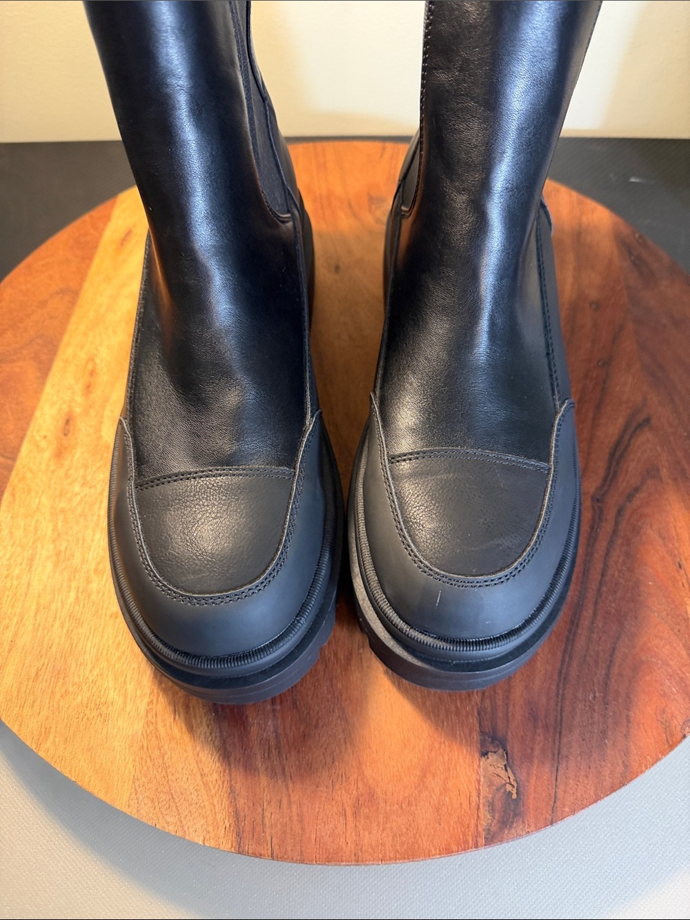 🍁NWOT Rocket Dog Black Chunky Chelsea Booties Women Size 11 - Picture 5 of 9